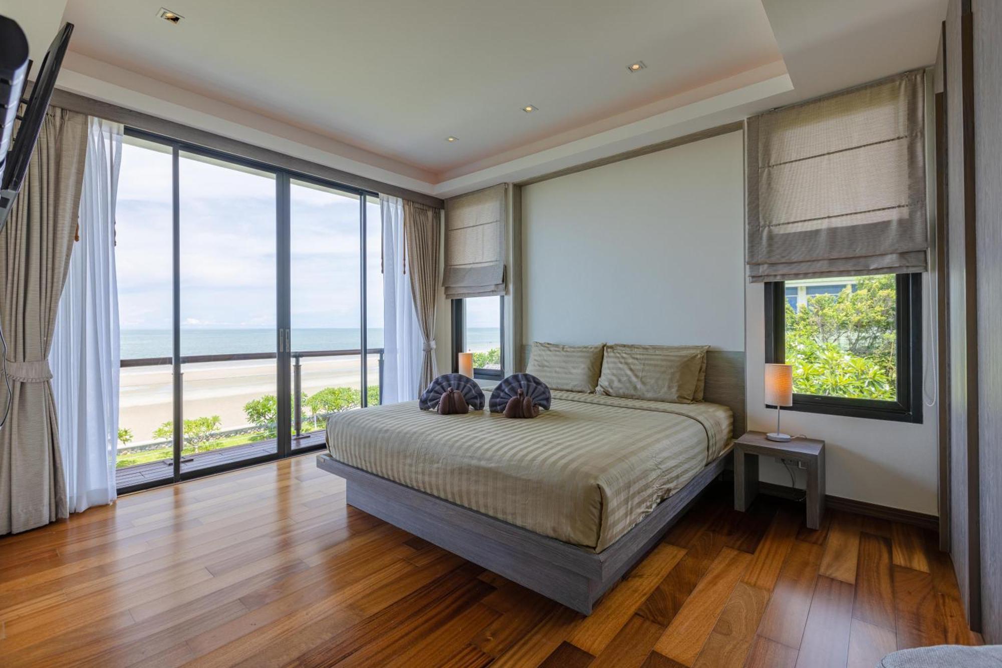 Beachfront Modern 4 Bedroom Pool Villa - Rv HHQ Eksteriør bilde