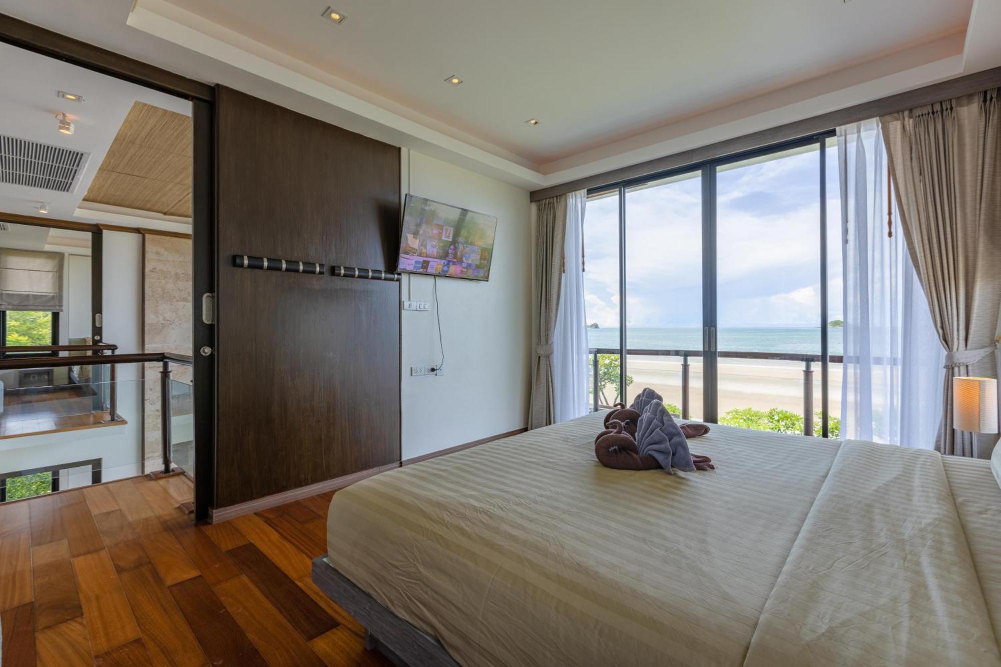 Beachfront Modern 4 Bedroom Pool Villa - Rv HHQ Eksteriør bilde