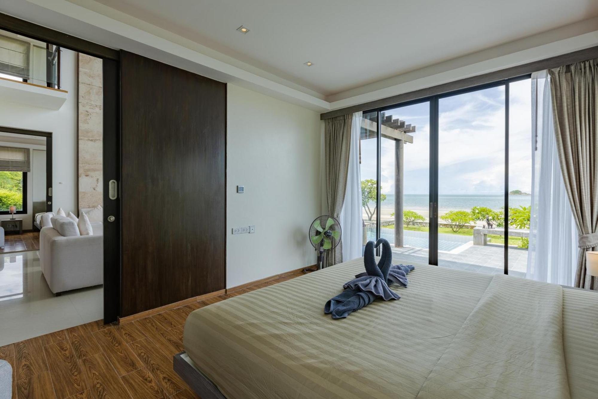 Beachfront Modern 4 Bedroom Pool Villa - Rv HHQ Eksteriør bilde