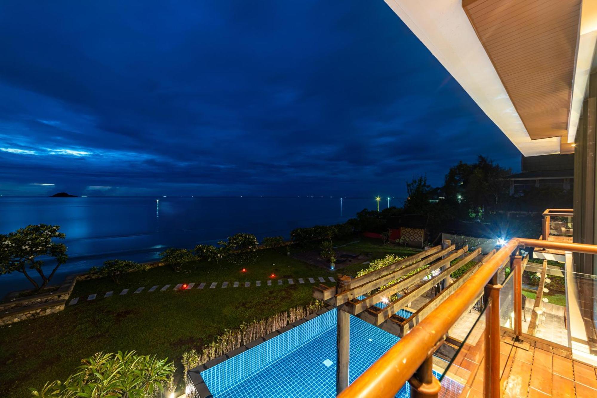 Beachfront Modern 4 Bedroom Pool Villa - Rv HHQ Eksteriør bilde